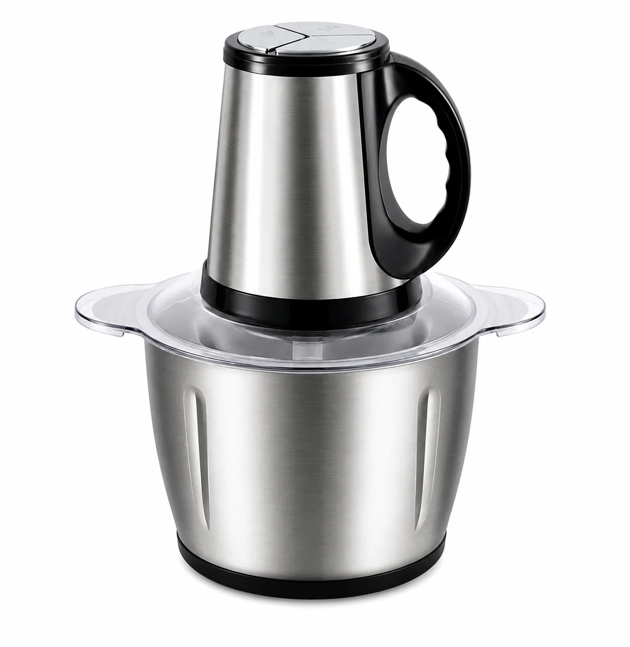 BRILORA Electric Meat & Vegetable Chopper 2.5L Stainless Steel Bowl, Powerful Motor Food Processor for Meat, Vegetables, Garlic, Onion, Nuts & Herbs