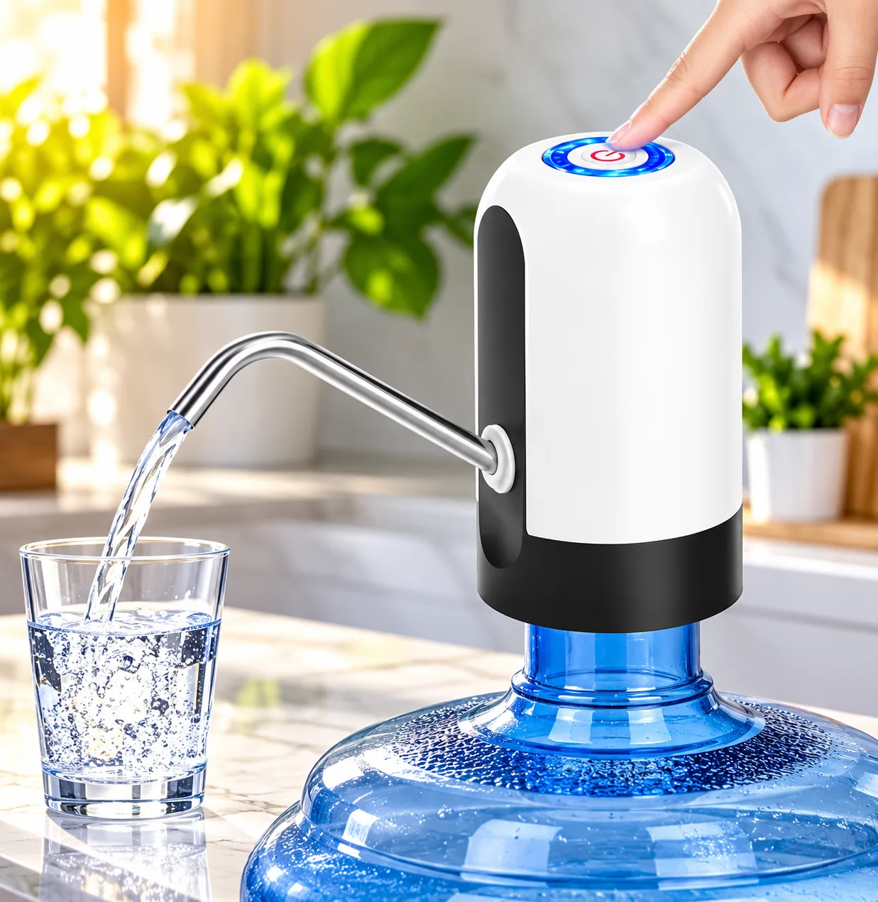 Automatic Water Dispenser Pump – Rechargeable Electric Drinking Water Pump for Bottles