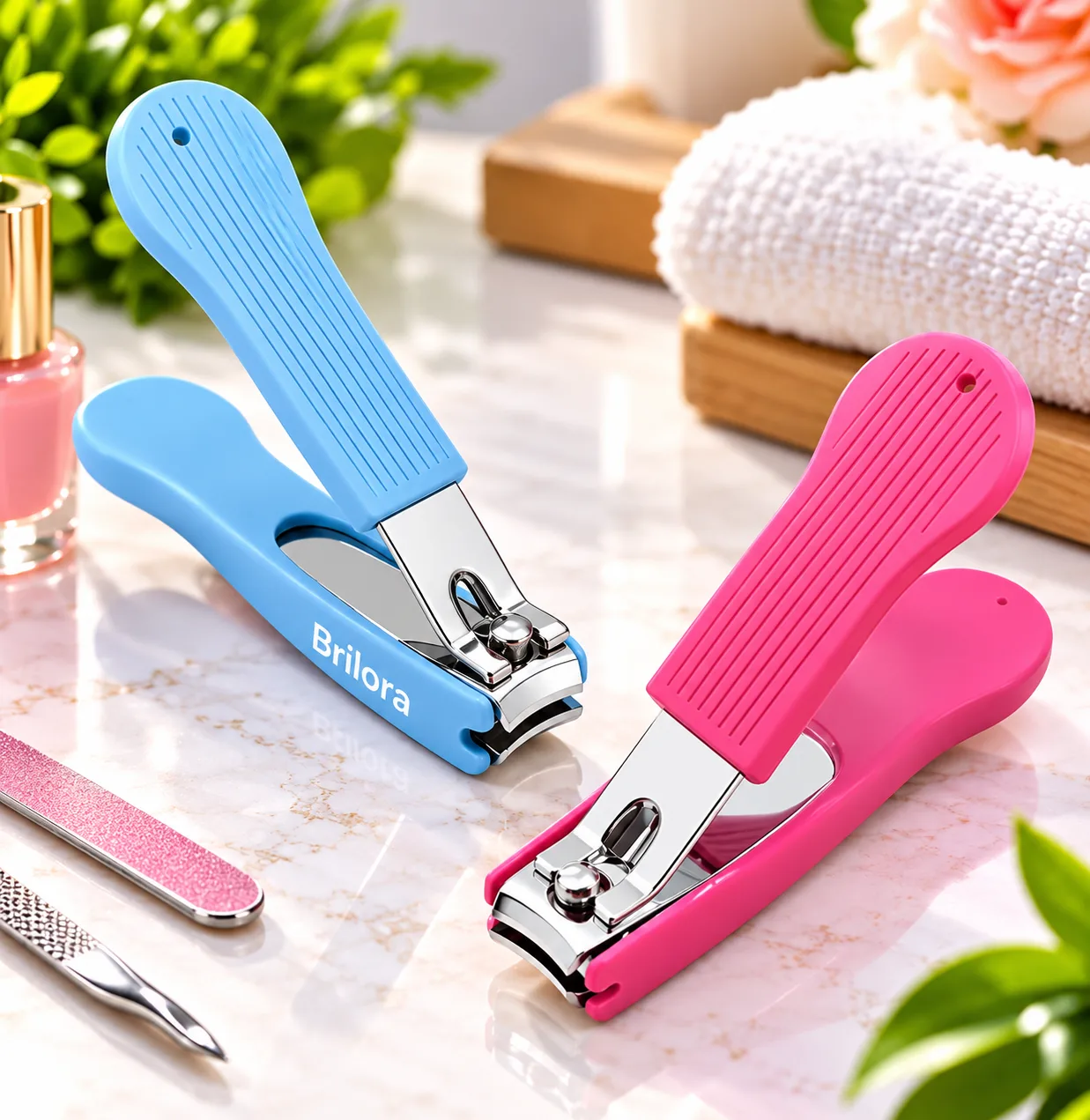 Brilora Nail Clipper Set – Stainless Steel Nail Cutter for Men and Women
