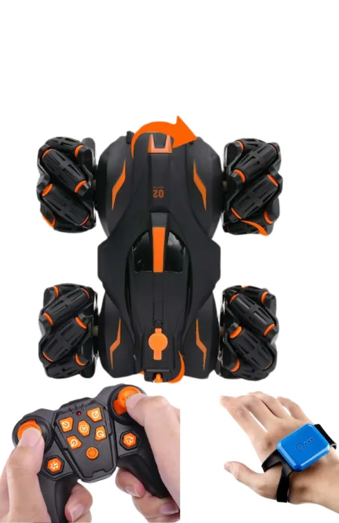 4WD RC Stunt Car with Gesture Control – 360° Spin Drift Remote Control Vehicle for Kids