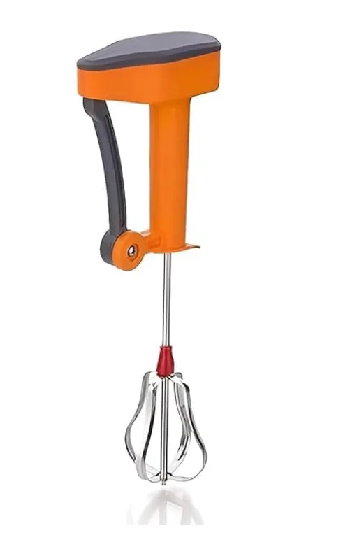 Handheld Manual Egg Beater – Stainless Steel Whisk with Easy‑Grip Handle
