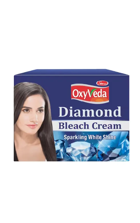 OxyVeda Diamond Bleach Cream – Sparkling White Shine Skin Brightening