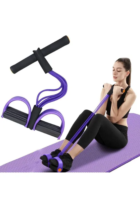 Tummy Trimmer with Resistance Bands – Multipurpose Fitness Exercise Tool