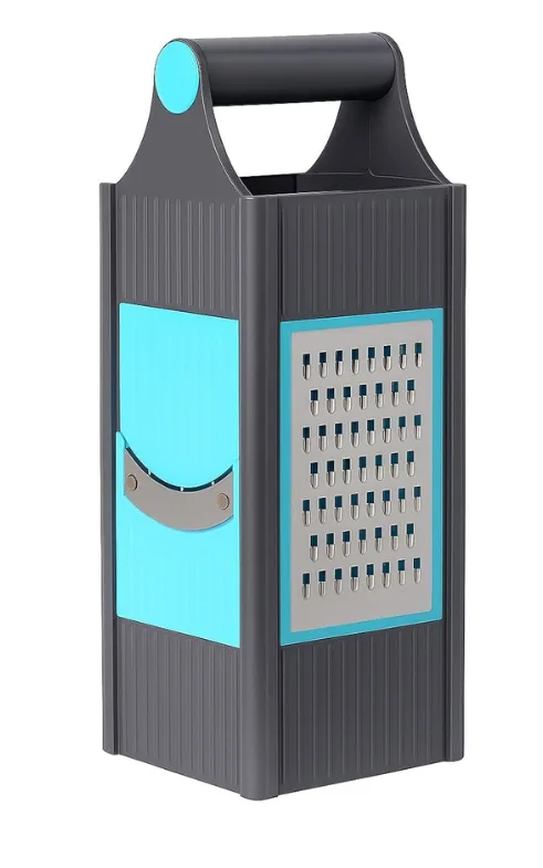 4-Sided Stainless Steel Box Grater with Handle – Multi-Functional Kitchen Grater