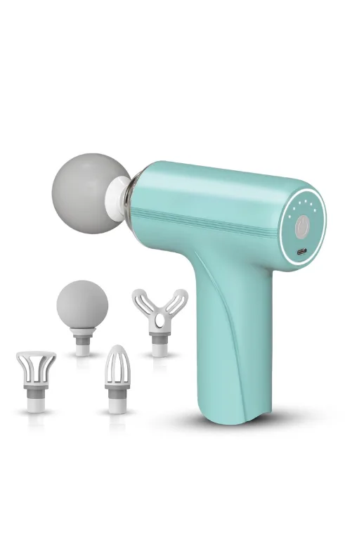 Rechargeable Handheld Massage Gun with 5 Attachments – Muscle Relaxation Device
