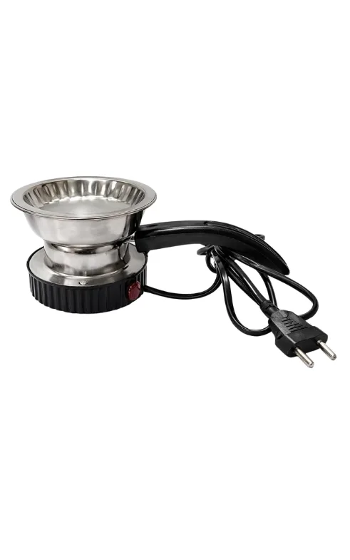 Electric Dhoop Dani Camphor Burner – Stainless Steel Sambrani Diffuser