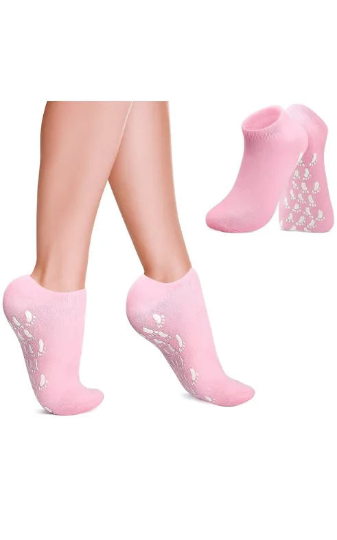 Moisturizing Gel Heel Socks with Silicone Pads for Cracked Heels