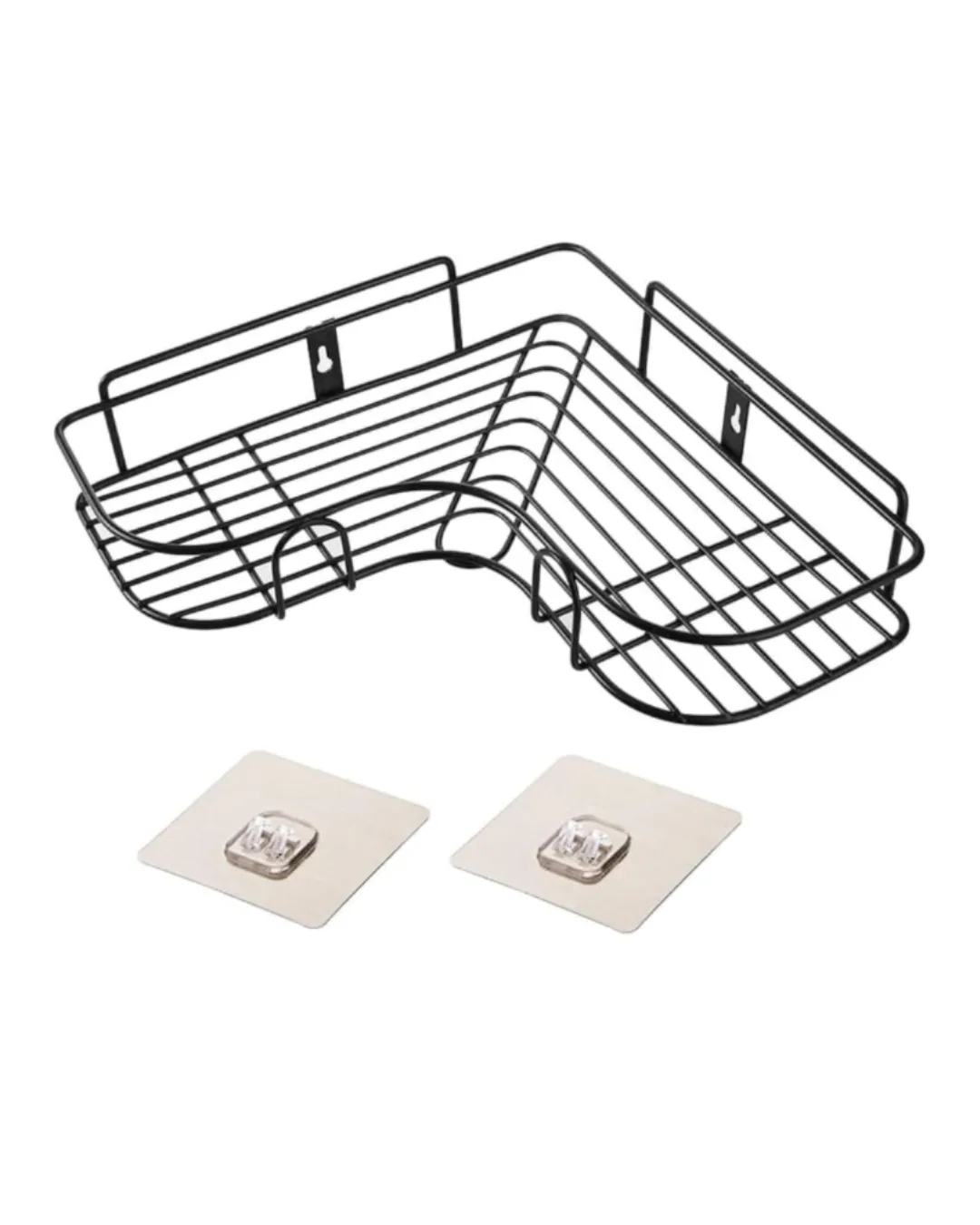 Corner Wall Basket Organizer – Space Saving Bathroom & Kitchen Storage Rack