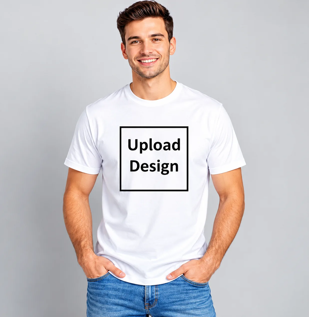 Customized Polyester T-Shirt for Men and Women, Personalised with Design, Logo or Text