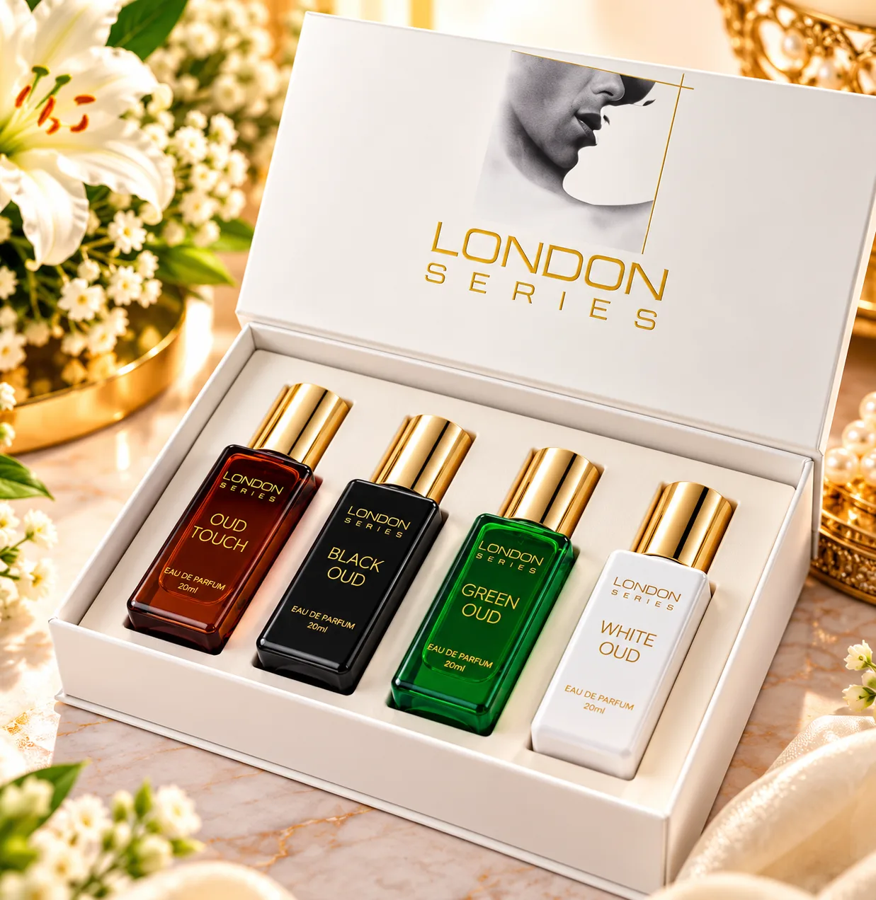 London Series Perfume Gift Set – Pack of 4 Premium Fragrances (20 ml each)